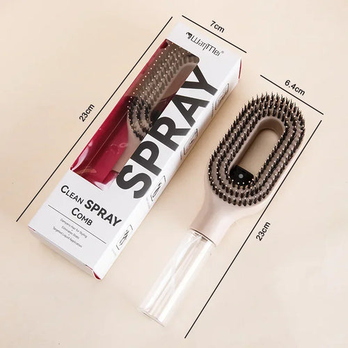2 in 1 Sprayer Comb Detangling Hairbrush with Spray Bottle Essential Oil Water Mist Spray Brush