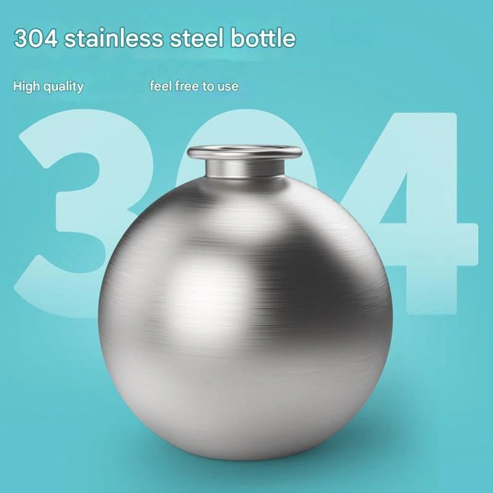 Stainless Steel Dog Water Bottle with Removable Silicone Bowl 285ml