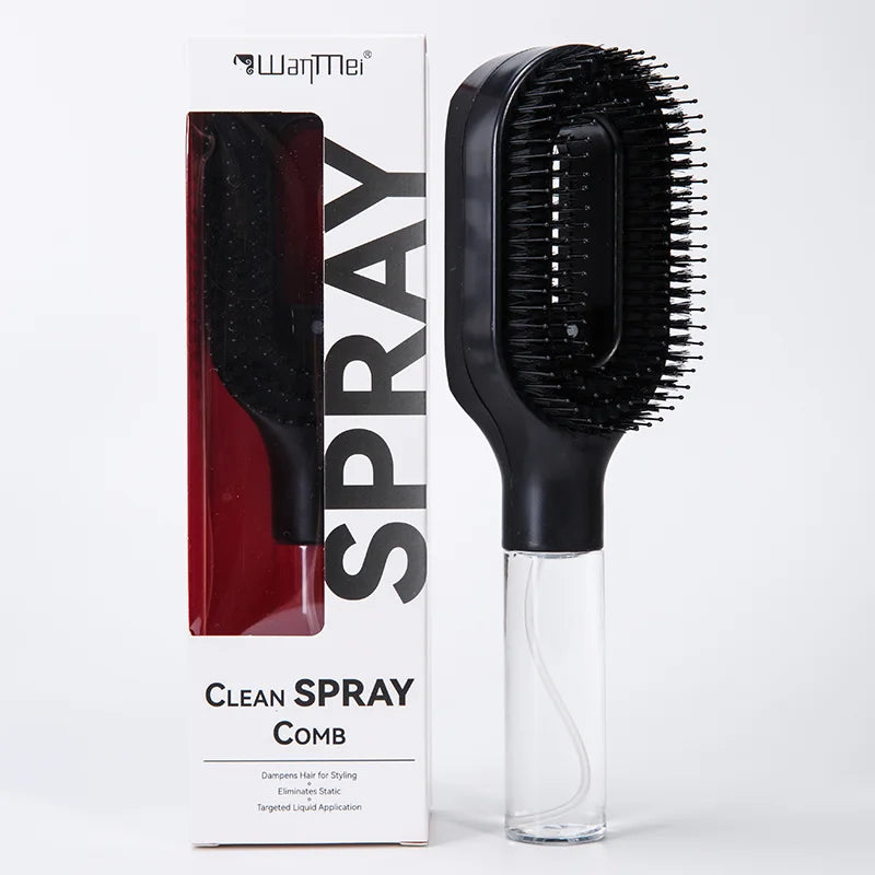 2 in 1 Sprayer Comb Detangling Hairbrush with Spray Bottle Essential Oil Water Mist Spray Brush