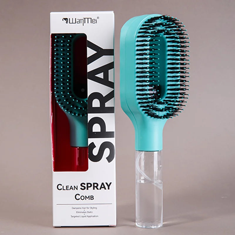 2 in 1 Sprayer Comb Detangling Hairbrush with Spray Bottle Essential Oil Water Mist Spray Brush