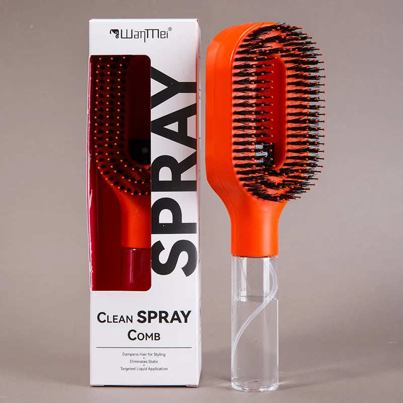 2 in 1 Sprayer Comb Detangling Hairbrush with Spray Bottle Essential Oil Water Mist Spray Brush